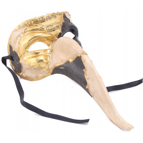 Stallion Mask: Black & Gold