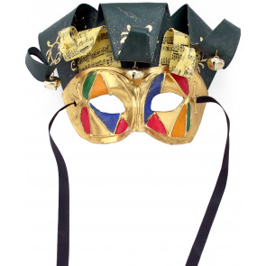 Jolly Jester Mask: Multicolor