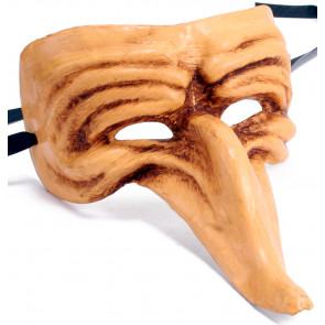 Zanni Mask: Antique Honey