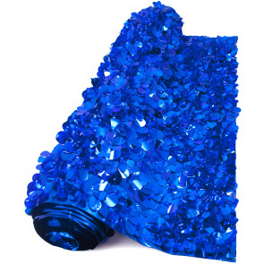 Floral Sheeting Petal Paper: Metallic Blue (10 Yards)