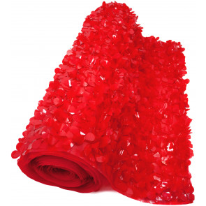 Floral Sheeting Petal Paper: Red (10 Yards)