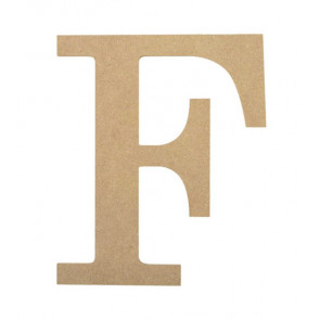 10" Decorative Wood Letter: F