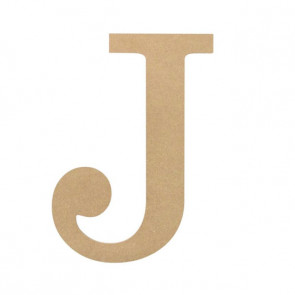 10" Decorative Wood Letter: J