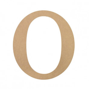 10" Decorative Wood Letter: O