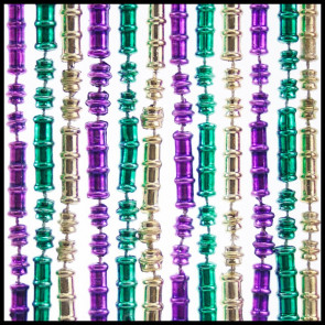7mm Bamboo Beads 33" Metallic PGG