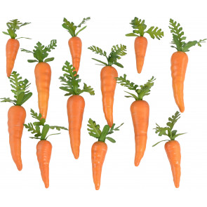 Plastic Carrots (Bag of 12)