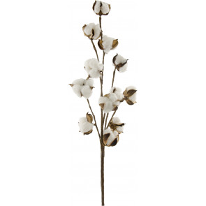 Cotton Boll Floral Spray: 20"