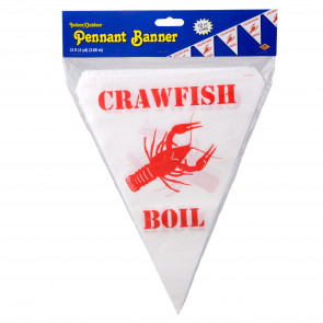 Crawfish Boil Pennant Banner (11" x 12')