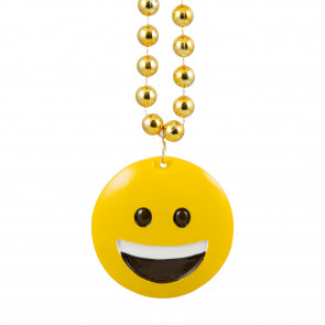 10mm 33" Emoji Beads: Happy Face