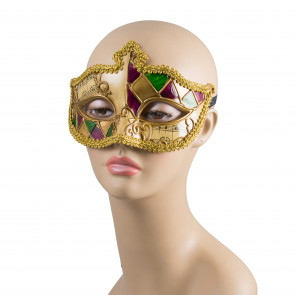 Harlequin Sheet Music Eye Mask