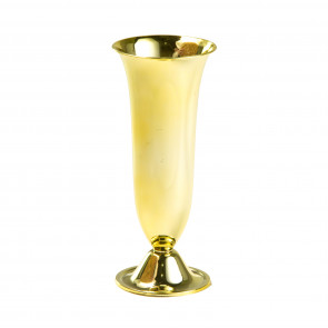 6" Plastic Vase: Metallic Gold
