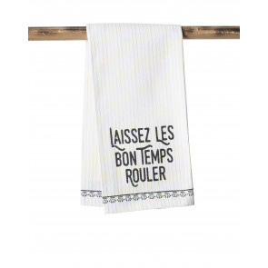 Kitchen Towel: Laissez Les Bon Temps Rouler (Striped) 