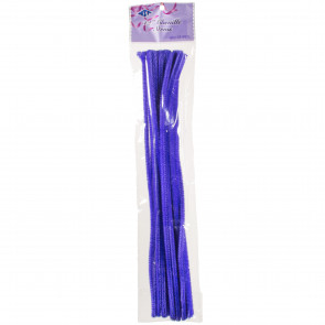 12" Chenille Stem Pipe Cleaner: Purple (25)