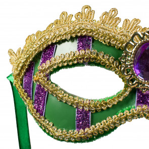 Metallic Jewel Mask: Mardi Gras