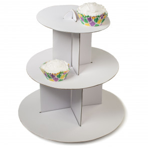 Cardboard Cupcake Stand: 3 Tier
