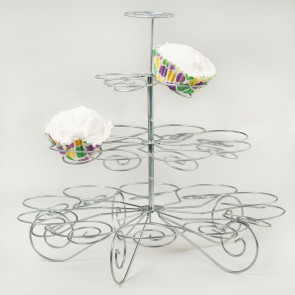 Wire Spiral Cupcake Stand: 4 Tier (Holds 23)