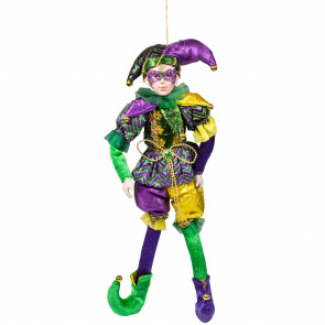 18" Hanging Posable Jester Ornament