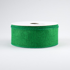 1.5" Royal Canvas Ribbon: Emerald Green (10 Yards)