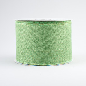 2.5" Royal Canvas Ribbon: Clover Green (10 Yards)