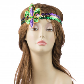Sequin & AppliquÃ© Mardi Gras Headband