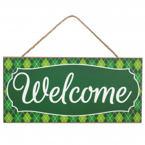 12" Wooden Sign: Welcome
