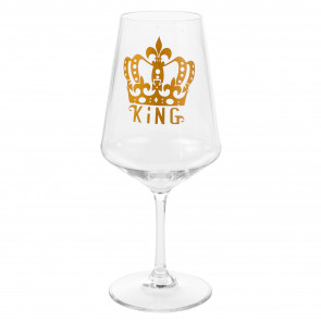 9" Plastic Wine Glass: King