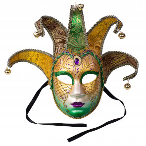 Plastic Venetian Style Mask for Carnival Festival Red X9H1 