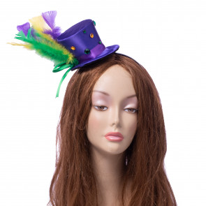 Mardi Gras Top Hat Headband