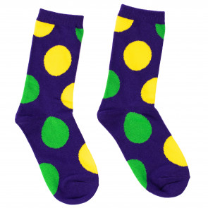 Purple Socks With GG Dots (Women)