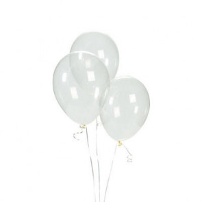 11" Clear Latex Balloons (24)