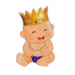 10" Waterproof Mardi Gras King Cake Baby