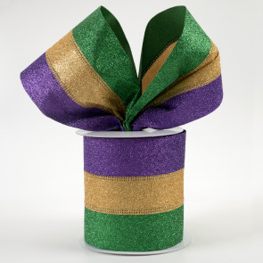 Mardi Gras 3-in-1 Metallic Ribbon, 4 — Holiday Whimsy