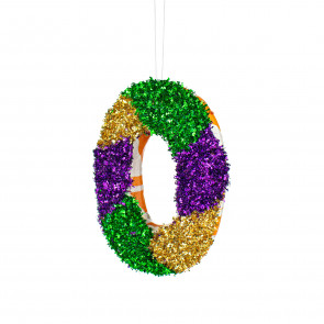 Mardi Gras Decorations Ornaments Decor Tree 6 Set Lot 2.65” Wreath Filler 