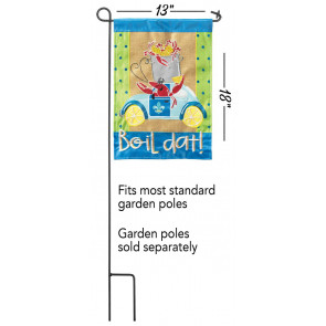 Boil Dat Burlap Garden Flag (13 x 18)