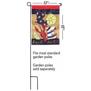 LOVE Boil Dat Burlap Garden Flag (13 x 18)