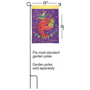 Mardi Gras Crawfish Garden Flag (13 x 18)