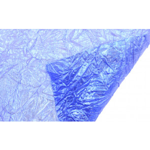 Crushed Metallic Lamé Fabric Roll: Royal Blue
