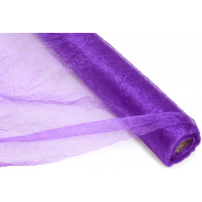 Crinkle Sheer Fabric Roll: Purple