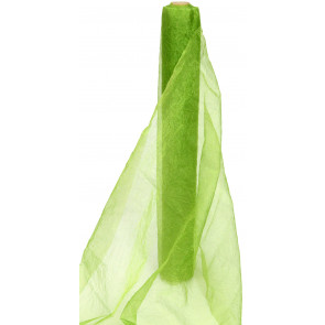 Crinkle Sheer Fabric Roll: Lime Green