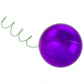 70MM Metallic Ball Ornament On Wire: Purple (12)