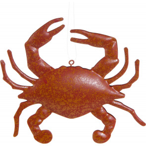 4.5" Tin Red Crab Ornament