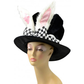 Velvet Rabbit Ears Top Hat