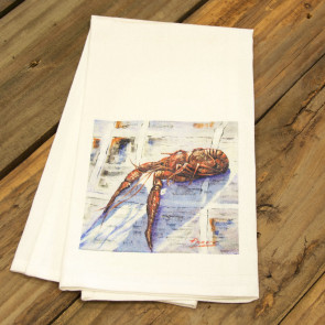 Kitchen Towel: Diane Parks Crawfish