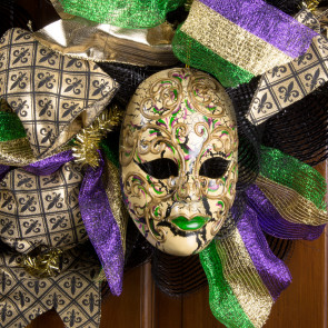 Swirl Old World Mardi Gras Mask Ornament