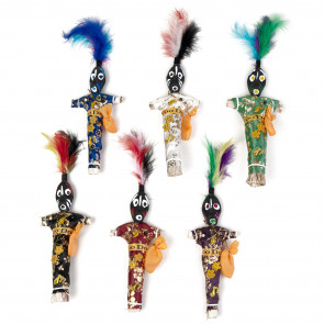 8" Voodoo Doll Ornaments (6 Assorted)