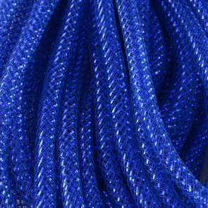 Deco Flex Tubing Ribbon: Metallic Blue (30 Yards)