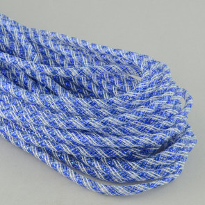 Deco Flex Tubing Ribbon: Striped Blue/White  (30 Yards)