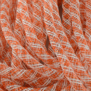 Deco Flex Tubing Ribbon: Striped Orange/White (30 Yards)
