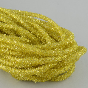 Tinsel Tubing Ribbon: Metallic Gold (30 Yards)