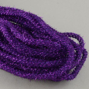 Tinsel Flex Tubing Ribbon: Metallic Purple (30 Yards)